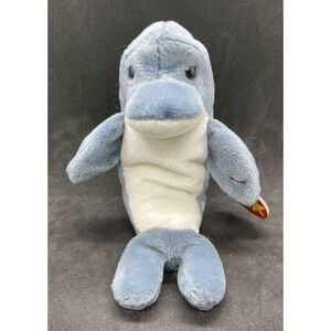 TY Beanie Baby‎ Echo the Dolphin New Plush 1996